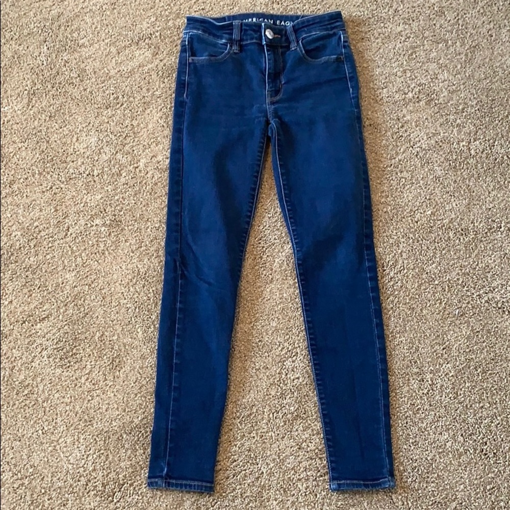 high rise American Eagle denim jeans
